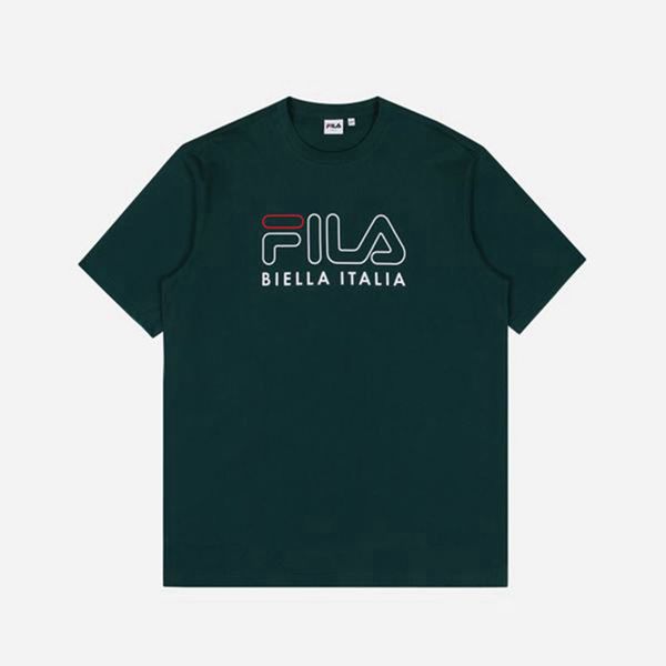 Camisetas Manga Corta Fila Mujer Verde - 3D Logo S/S - España 073154AXL